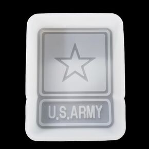 US Star Army Car Freshies قالب السيليكون - الهواء الطازج - رائحة حبة المعطر - شارة شكل شمعة الصابون - فرن آمن
