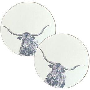 Longhorn Cardstock Cutouts for Freshies | 12 Pack | 3" Inch Circles | Freshie Supplies | Western Designs
