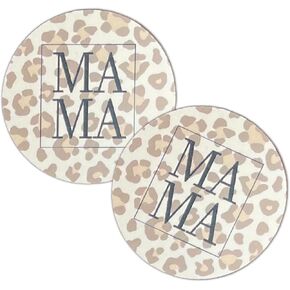 Leopard Mama Cardstock Cutouts for Freshies | 12 Pack | 2.5" Inch Circles | Freshie Supplies | Western Designs