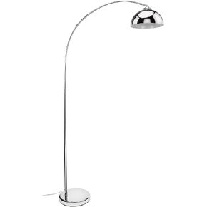 Catalina Lighting 18563-000 Mid-Century Modern Over The Sofa Curved Floor Lamp, Standing Lamp, Living Room Lamp, LED Bulb NOT Included, 74", Chrome