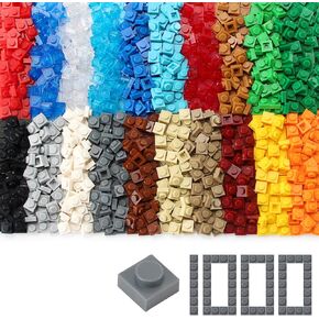 FELEPH BASIC 2300 قطعة لوحة 1 × 1 الطوب 46 ألوان أجزاء المبنى المبنى كتل لعب TOY الملحقات الكلاسيكية متوافقة مع 3024