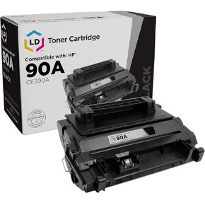 LD Compatible Toner Cartridge Replacement for HP 90A CE390A (Black)