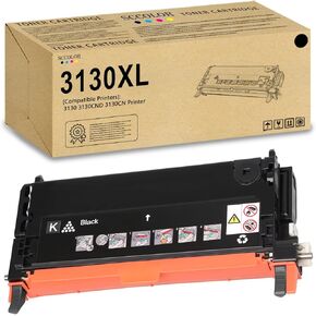 3130 Black Toner Cartridge Replacement for Dell 3130 3130CND 3130CN Printer.330-1198