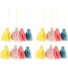 Luozzy 16 PCS مصغرة Mop Model Dollhouse Accessories Mini Straw Mop Doll House Decor