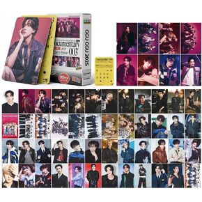 95pcs تعزز مجموعات الضوئيات الضوئية ، 55pcs تعزز بطاقات Lomo الجديدة و 40pcs ملصقات لمجموعة الهدايا والمشجعين (أسود)
