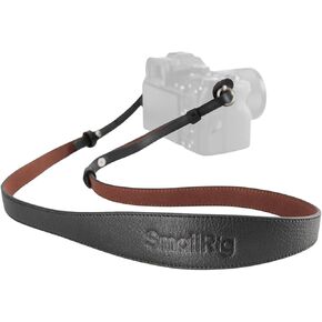 SMALLRIG Universal Leather Camera Shoulder Strap (Black)