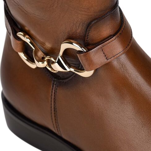 FRANCO CUADRA Women's Riding Boot in Genuine Leather Brown, 83TTSTS in Kuwait