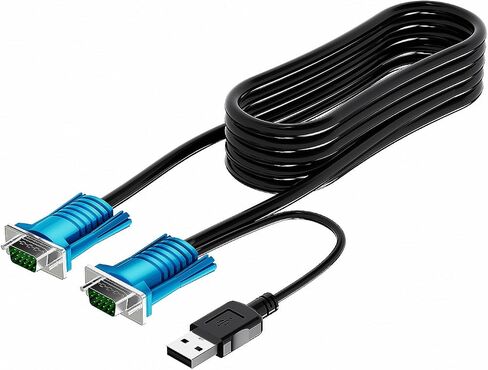 2 في 1 HDMI-USB KVM Cable 6ft for HDMI KVM Switch in Kuwait