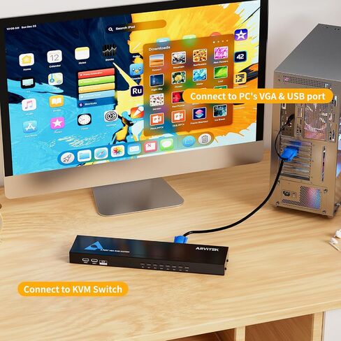 2 في 1 HDMI-USB KVM Cable 6ft for HDMI KVM Switch in Kuwait