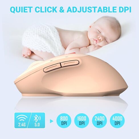 2025 AI Mouse, Bluetooth Wireless Mouse with Voice Input Search, Voice and Word Translation, Form Document Output, Code Generation, AI Writing, AI Drawing, Rechargeable, for Windows, macOS(Black) in Kuwait