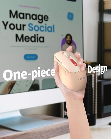 2025 AI Mouse, Bluetooth Wireless Mouse with Voice Input Search, Voice and Word Translation, Form Document Output, Code Generation, AI Writing, AI Drawing, Rechargeable, for Windows, macOS(Black) in Kuwait