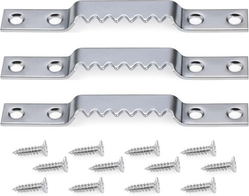 Sawtooth Picture Hangers Heavy Duty - Supports 144 lbs, 15 Pack Large Sawtooth Hangers with Screws, for Hanging Heavy Photos Frame Paintings Decorations in Saudi Arabia