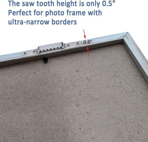 Sawtooth Picture Hangers Heavy Duty - Supports 144 lbs, 15 Pack Large Sawtooth Hangers with Screws, for Hanging Heavy Photos Frame Paintings Decorations in Saudi Arabia