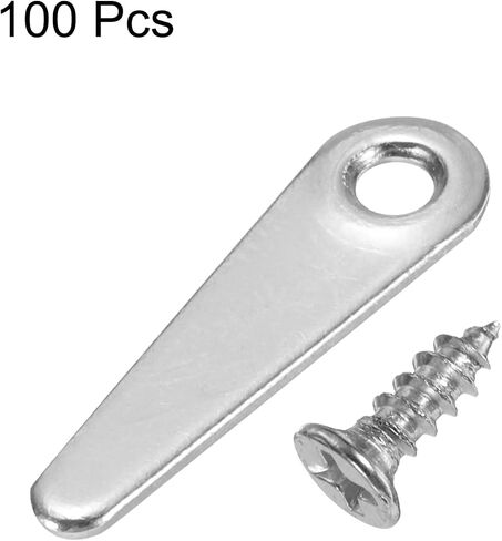 HARFINGTON 100PCS إطار الصورة الدعم مقاطع الأجهزة مع 100pcs براغي الصورة إطار تشغيل زر الدوران مقاطع الدعم لالتقاط الصور المعلقة ، أسود in Saudi Arabia