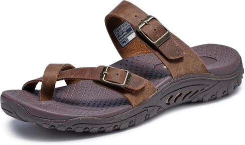 صندل نسائي من Skechers Reggae-Caribean-Double Buckle Toe Thong Slide in Saudi Arabia