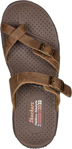 صندل نسائي من Skechers Reggae-Caribean-Double Buckle Toe Thong Slide in Saudi Arabia