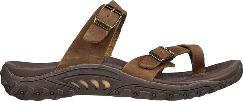 صندل نسائي من Skechers Reggae-Caribean-Double Buckle Toe Thong Slide in Saudi Arabia
