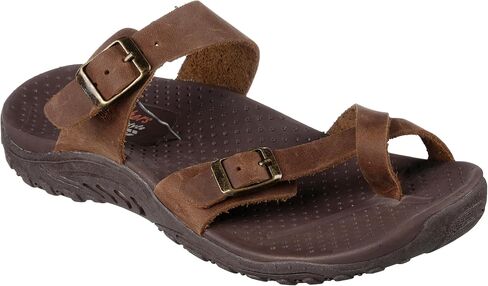 صندل نسائي من Skechers Reggae-Caribean-Double Buckle Toe Thong Slide in Saudi Arabia