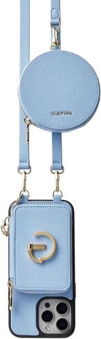 Custype for iPhone 16 Pro Wallet Case لـ Magsafe ، حقيبة الهاتف المغناطيسية القابلة للفصل in Kuwait