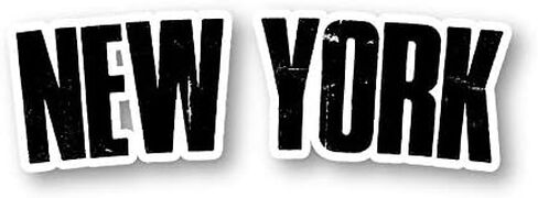 New York Sticker City Stickers - 3 Pack - Set of 2.5, 3 and 4 Inch Vinyl Laptop Stickers - for Laptop, Phone, Water Bottle, Car & More Decal (3 Pack) S1093-3Pack in Saudi Arabia