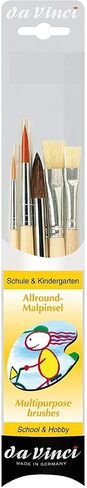 da Vinci Student Series 4209 School and Kindergarten Paint Brush Set, Synthetic with Green Handle, 3 Brushes in Saudi Arabia