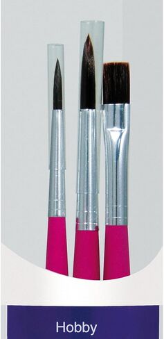 da Vinci Student Series 4209 School and Kindergarten Paint Brush Set, Synthetic with Green Handle, 3 Brushes in Saudi Arabia