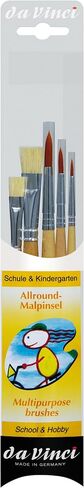 da Vinci Student Series 4209 School and Kindergarten Paint Brush Set, Synthetic with Green Handle, 3 Brushes in Saudi Arabia