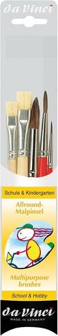 da Vinci Student Series 4209 School and Kindergarten Paint Brush Set, Synthetic with Green Handle, 3 Brushes in Saudi Arabia