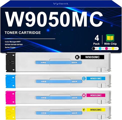 W9051MC Cyan Toner Cartridge High Yield Replacement for HP W9051MC Toner Cartridge for Color Managed MFP E87640 E87640Z E87650 E87650Z E87660 Printer Ink 1-Pack in Saudi Arabia