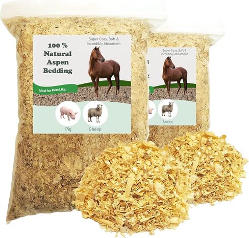 Greaton, Premium Natural Pine Animal Bedding – Dust-Free, Soft Shavings, Kiln-Dried & Heat-Treated for Indoor and Outdoor Pets in Saudi Arabia