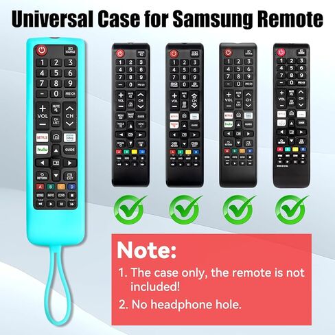 علبة حماية من السيليكون لـ Roku Remote ، حزمة من 3 غلاف البطارية العالمي تغطية الأكمام الجلدية المتوافقة مع عناصر التحكم عن بُعد TV Smart TV Smart Roku (Blue+Pink+Green) in Saudi Arabia