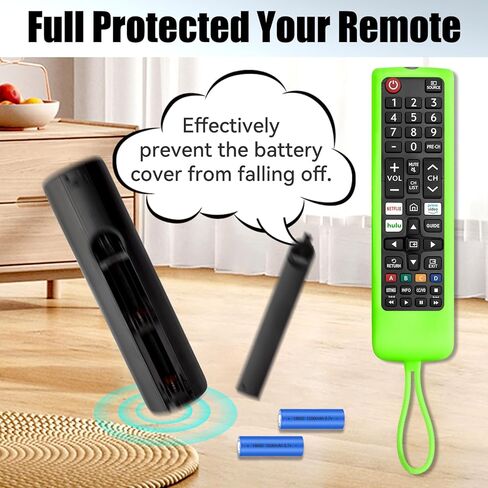 علبة حماية من السيليكون لـ Roku Remote ، حزمة من 3 غلاف البطارية العالمي تغطية الأكمام الجلدية المتوافقة مع عناصر التحكم عن بُعد TV Smart TV Smart Roku (Blue+Pink+Green) in Saudi Arabia