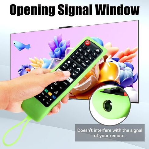 علبة حماية من السيليكون لـ Roku Remote ، حزمة من 3 غلاف البطارية العالمي تغطية الأكمام الجلدية المتوافقة مع عناصر التحكم عن بُعد TV Smart TV Smart Roku (Blue+Pink+Green) in Saudi Arabia