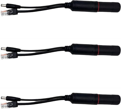 PoE 48V to 12V IEEE 802.3af PoE Splitter for IP Cameras, Media Players, Speakers,3 Pack in Kuwait