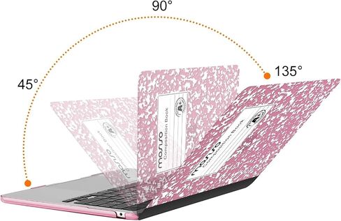 MOSISO Compatible with MacBook Air 13 inch Case 2025 2024 2023 2022 M4 A3240 M3 A3113 M2 A2681, Plastic Composition Book Hard Shell&Keyboard Cover&Screen Protector for MacBook Air 13.6 inch Case,Black in Saudi Arabia