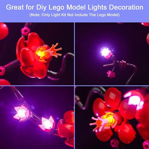 Upgraded Led Light Kit Compatible with Lego Icons Plum Blossom Building Set, Lights Decoration Compatible with Lego 10369 (Model Not Included) in Saudi Arabia