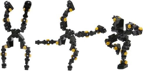 MyBuild Bricks Creative Building Bricks F504 - Build Mech Section, Toy Building Block Spare Parts Socket and Clip 18 Pieces in Saudi Arabia