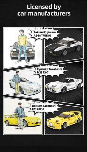DOMOB TOYOTA AE86 TRUENO-الذكرى الأولية 25-TH-THE-ألعاب الطوب CADA لـ 8+ من الأطفال والبالغين-طراز سيارة واقعية 1:24 محاكاة-280 طوبًا أو كتلًا-للأولاد ، الهواة ، المجمع in Saudi Arabia