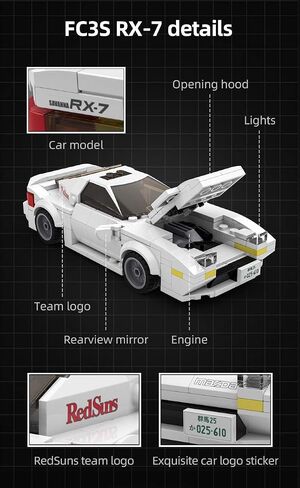DOMOB TOYOTA AE86 TRUENO-الذكرى الأولية 25-TH-THE-ألعاب الطوب CADA لـ 8+ من الأطفال والبالغين-طراز سيارة واقعية 1:24 محاكاة-280 طوبًا أو كتلًا-للأولاد ، الهواة ، المجمع in Saudi Arabia
