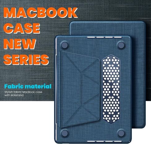 Designed for MacBook Pro 14 Inch Case 2021 2022 2023 2024 Release A3112 A3401 A3185 M4 A2918 A2992 M3 A2779 M2 A2442 M1 Pro/Max Protective Premium Fabric Case, Tibetan Blue in Saudi Arabia