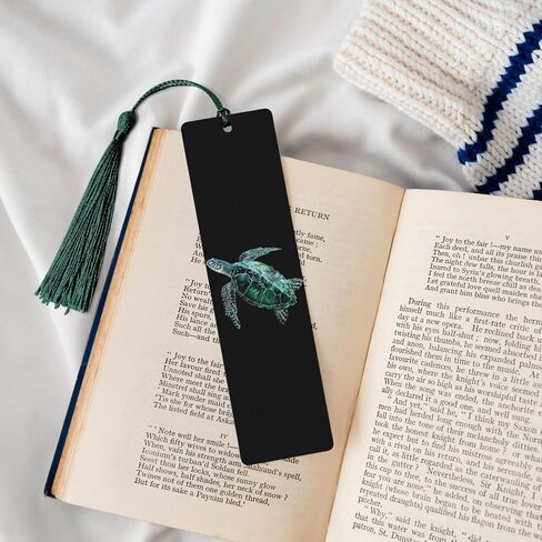 طباعة على الوجهين قذائف STARFISH SEA SHOLKs علامات كتاب خشبي مع السماء الزرقاء الزرقاء ، الشاطئ الخشبي علامات صفحة الكتب عشاق الكتب هدايا in Kuwait