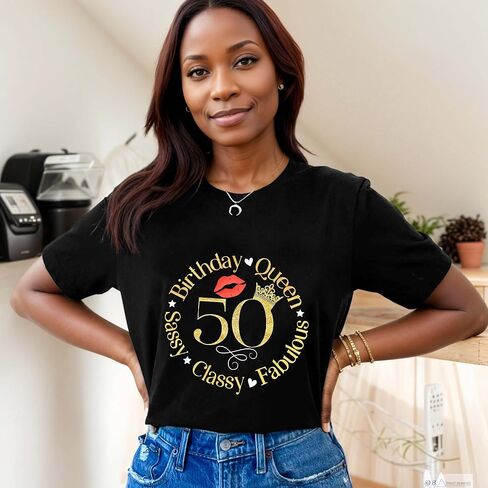 Vintage 1976 T Shirts for Women 50th Birthday Shirts Gifts Born in 1976 Tshirt Retro Short Sleeve Tee Tops in Saudi Arabia