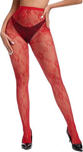Century Star Fishnet Stockings for Women Sexy Floral Patterned Tights Lace Stockings Fish nets Tights Sexy Pantyhose in Kuwait