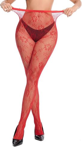 Century Star Fishnet Stockings for Women Sexy Floral Patterned Tights Lace Stockings Fish nets Tights Sexy Pantyhose in Kuwait