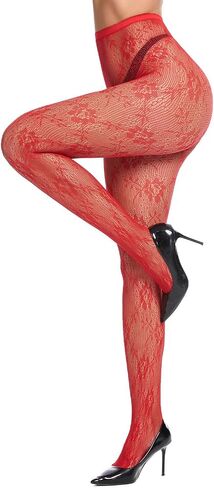 Century Star Fishnet Stockings for Women Sexy Floral Patterned Tights Lace Stockings Fish nets Tights Sexy Pantyhose in Kuwait