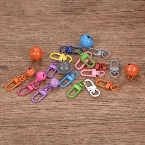 Clasps uxcell دوارة الخطاف المفاجئ ، 33x13mm ملونة جراد البحر مشبك لمفاتيح منظمة ، صياغة DIY ، الأسود ، 8pcs in Kuwait