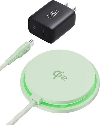 INIU Wireless Charger, 15W Fast Charging LED Mag-Safe Charger, Travel Magnetic Charging Pad Compatible with iPhone 16/15/14/13/12 Series, AirPods 3/2/Pro/Pro 2 (with Adapter) in Saudi Arabia