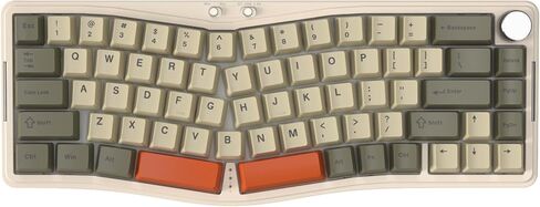 ATTACK SHARK AKS068 Wired Mechanical Gaming Keyboard 65% Alice Layout Hot-swapped Gasket Mount with RGB Backlit VIA Programmable Knob NKRO TKL AS Pre-lubed Tactile Brown Switch for Win/Mac(Black) in Kuwait