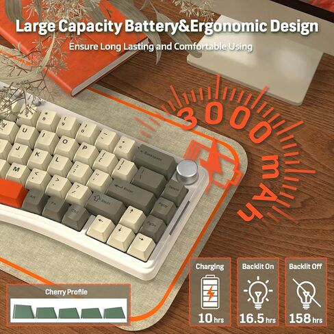 ATTACK SHARK AKS068 Wired Mechanical Gaming Keyboard 65% Alice Layout Hot-swapped Gasket Mount with RGB Backlit VIA Programmable Knob NKRO TKL AS Pre-lubed Tactile Brown Switch for Win/Mac(Black) in Kuwait