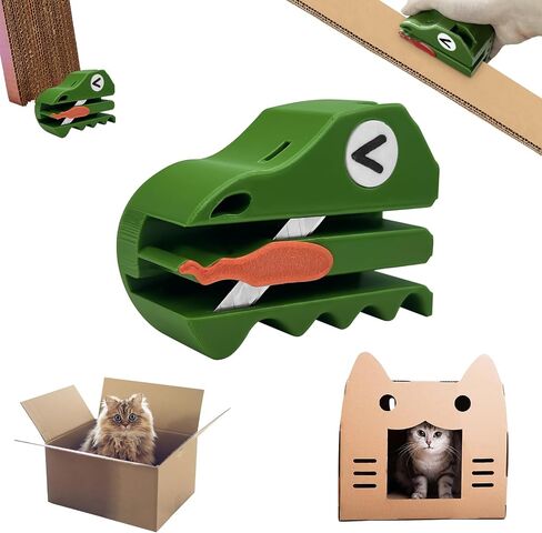 قاطع Mesen Cardboard لخدش القط ، قاطع صندوق من الورق المقوى ثلاثي الأبعاد ، خدش Cat Cat DIY ، أداة إعادة تدوير الورق المقوى المحمولة ، آلة قطع الورق المقوى لمحبي القط (صغيرة) in Kuwait